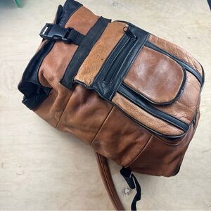 Genuine leather backpack